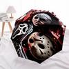 1pc Horror Icons Automatic Open/Close Umbrella Folding Umbrella, Portable Compact Travel Umbrella, Birthday/Christmas Gift for Men & Women L1110y22