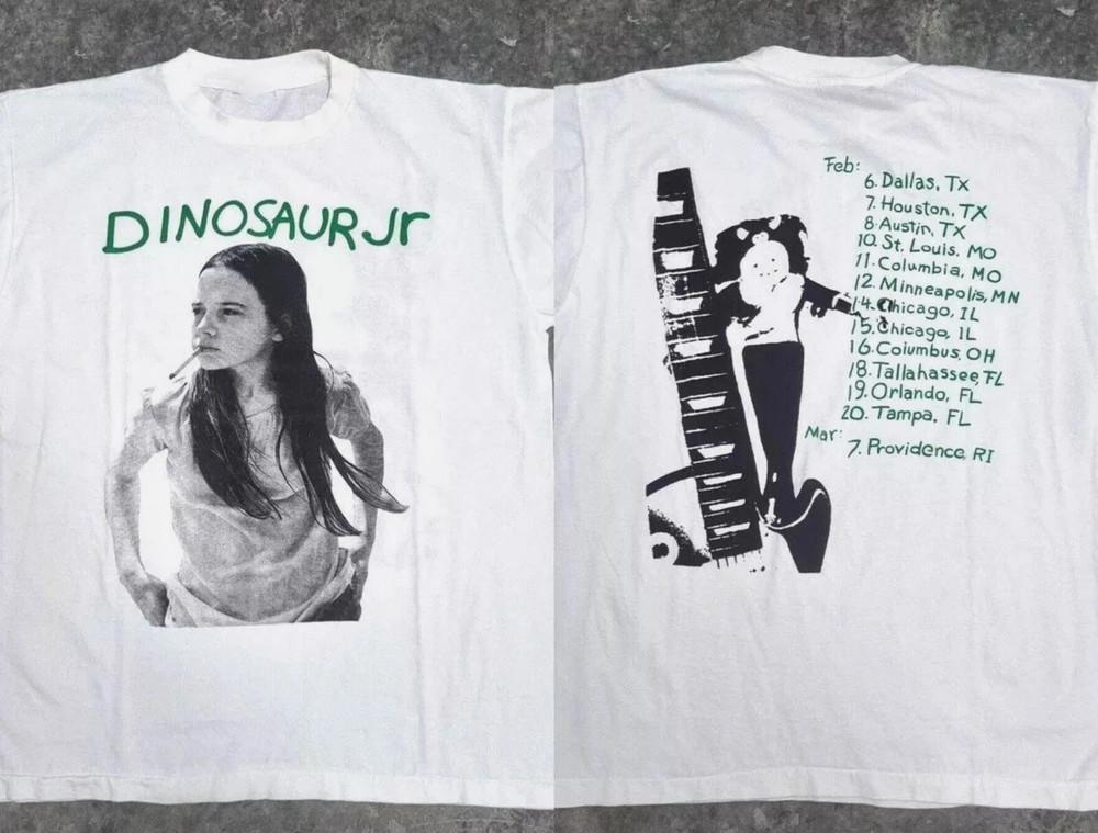 

Dinosaur Jr TShirt Green Mind Tour 1991 TShirt Cotton Full Size S to 5XL Unisex T-Shirt XXXXL