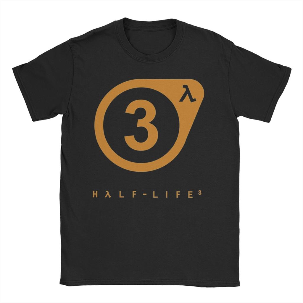 Half life 3 T-Shirts Unisex Damen 100% Baumwolle Freizeit-T-Shirts Rundhals-T-Shirts Kurzarm Kleidung Geburtstagsgeschenk