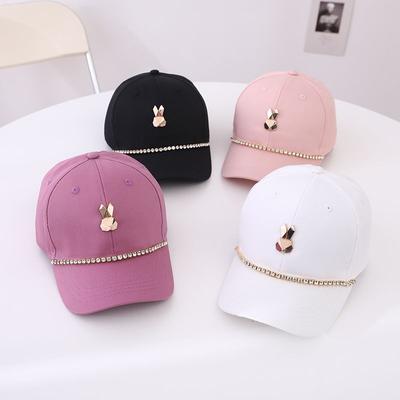 Children's Hat Bunny Baseball Cap Cute and Versatile Duck Tongue Sun Hat for Both Men and Women