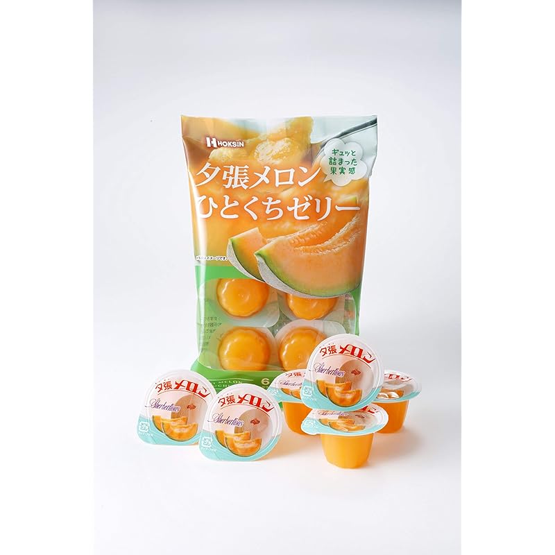 

Hokushin Foods Yubari melon bite jelly (21g) ×6 pieces