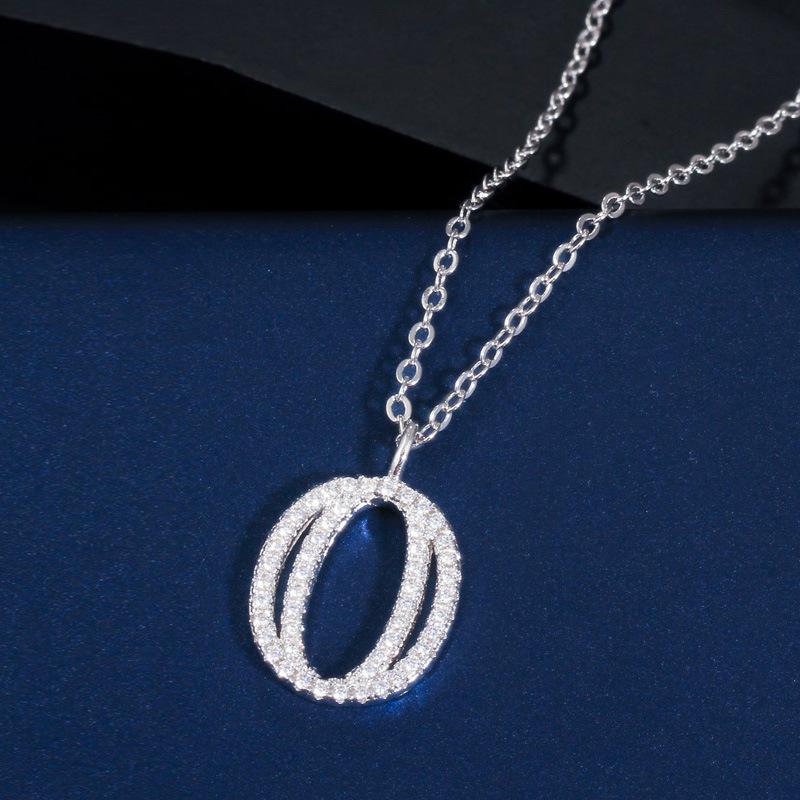 

Valentine S Day Gift With Lucky Number Necklace, Micro-Inlaid Zircon Collarbone Chain Qixi Festival