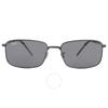 Ray Ban Dark Grey Classic Rectangular Unisex Sunglasses Rb3717 002 B1 57