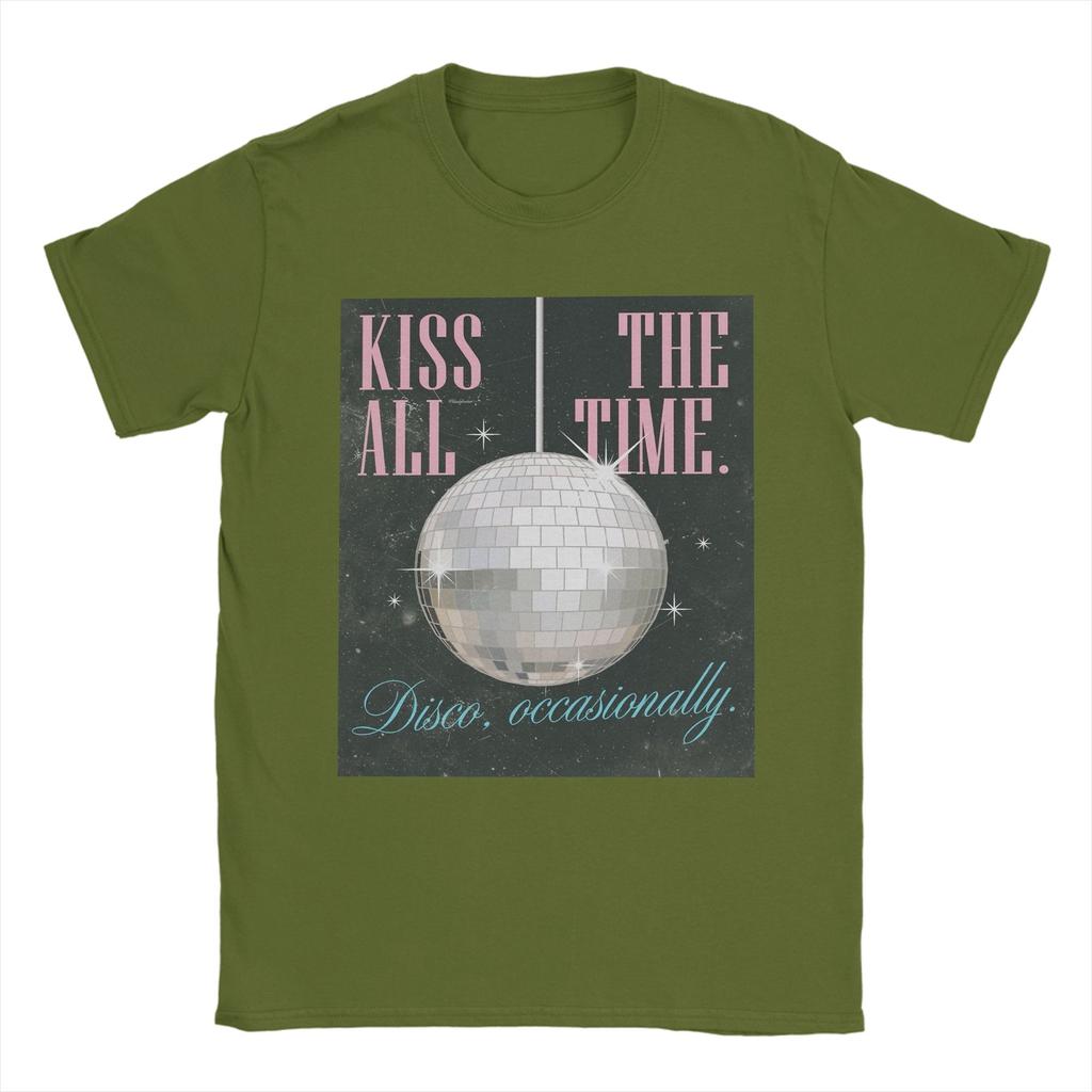 Men Harry Styles Kiss All The Time Disco Occasionally T Shirts Cotton Tops Fashion Short Sleeve Round Collar Tees Summer TShirt