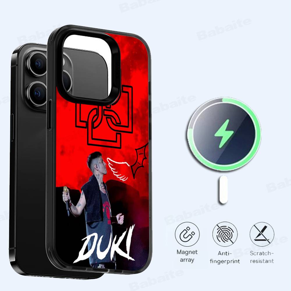Fashion Rapper DUKI Magnetic Wireless For Phone Case For IPhone 17 16 15 14 13 12 11 Pro Max Plus Mag Phone Cover