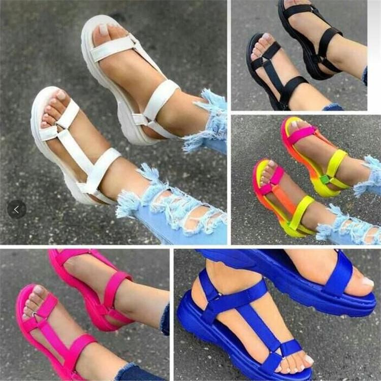 

Ladies Summer Pvc Lace-up Sandals 35 синій