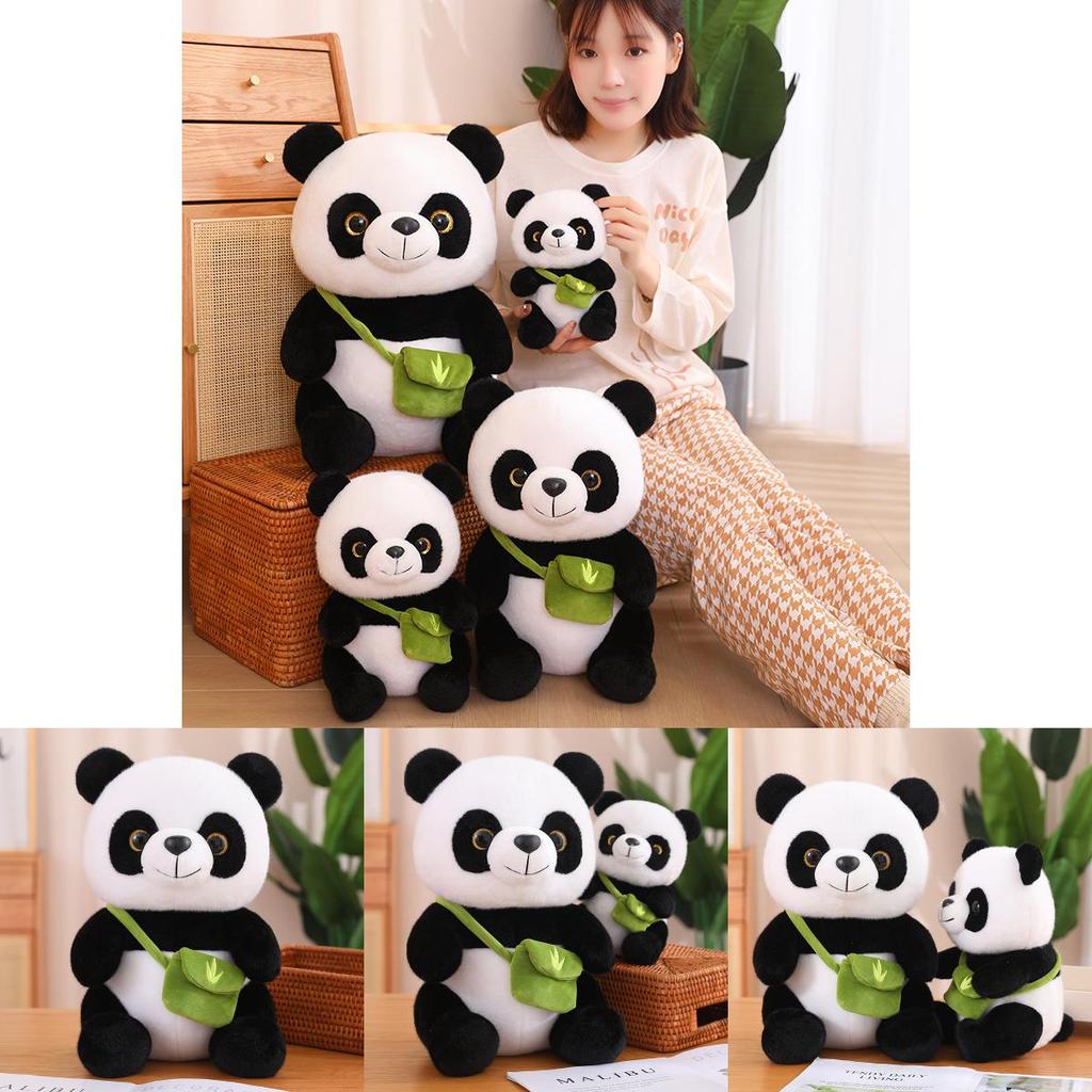 Adorable Plush Panda Stuffed Toy Soft Fiber Cotton Realistic Panda Doll Gift For Kids