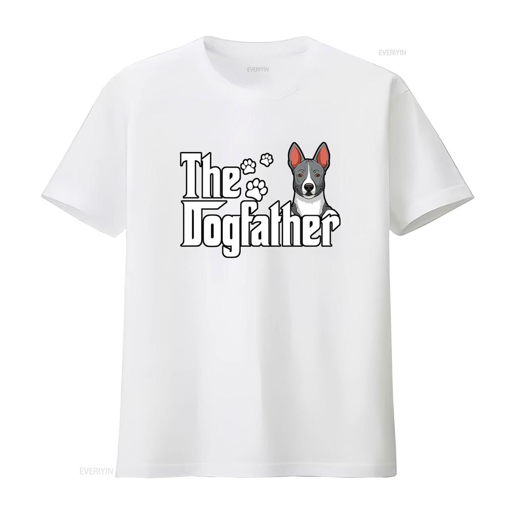 Basenji The Dogfather Fathers Day T Shirt Stylish Comfortable Dog Lover vintage Washed graphic Stretched designer clothes Soft