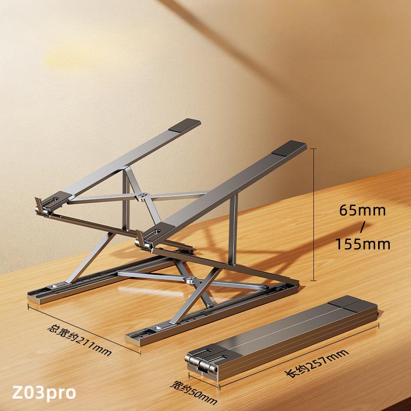 Oatsbasf Aluminum Laptop Stand Foldable Computer Stand Angle Adjustable Cooling Stand Pad Tablet Holder Bracket for Macbook