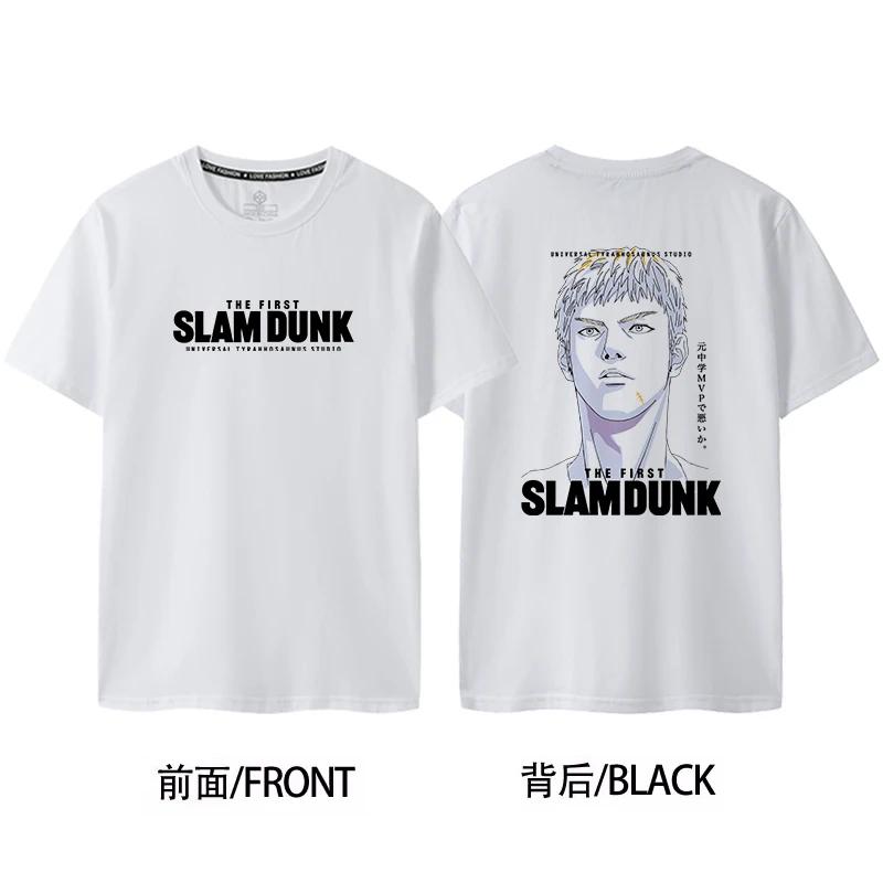 Slam Dunk Master Sakuragi Flower Path SHOHOKU Team Jersey Short Sleeved Men's&women's Pure Cotton Basketball T-shirt 71105
