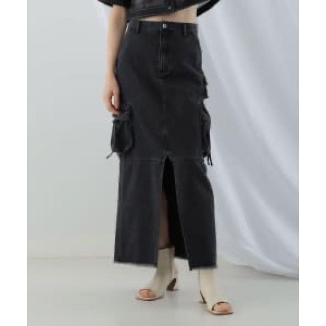 Used Ray BEAMS / Denim Cargo Skirt Size 1
