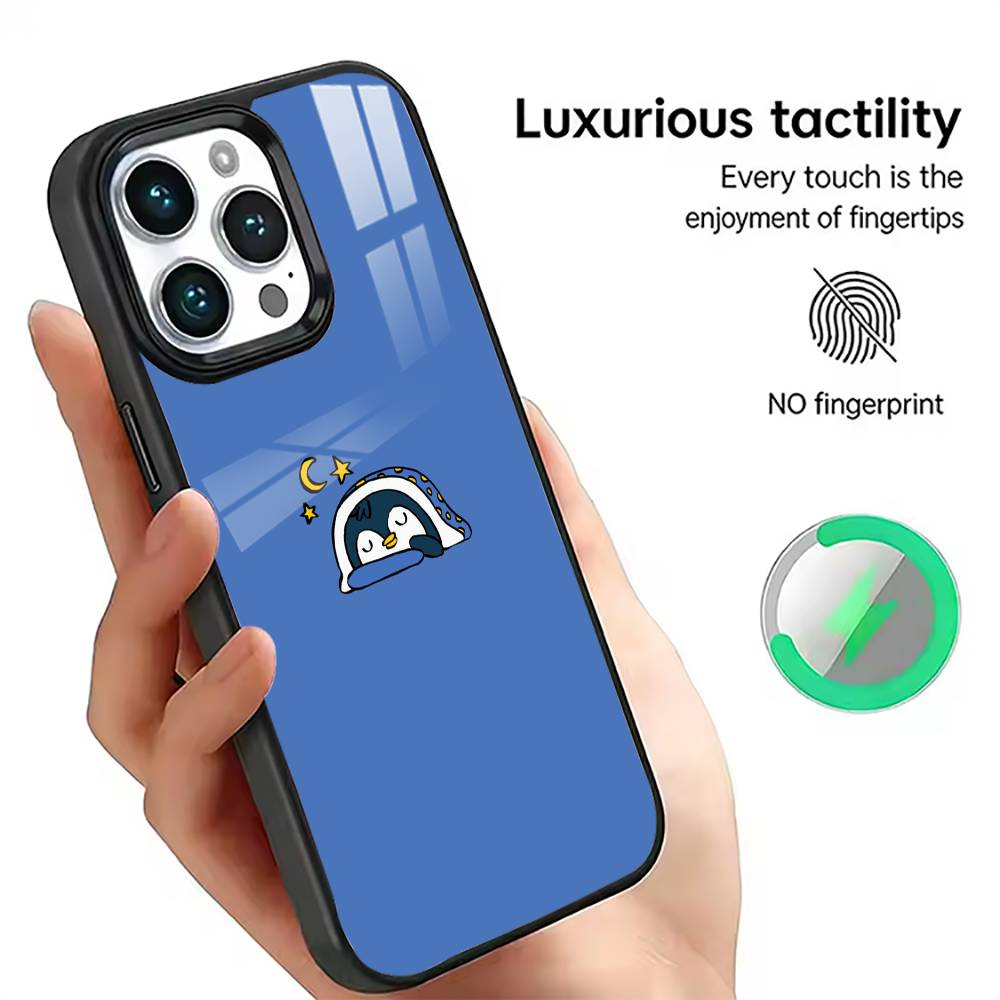 Niedliche Pinguin Handyhülle Für iPhone17,16,15,14,13,12,11 Plus,Pro Magnetisch Für Magsafe Kabelloses Laden