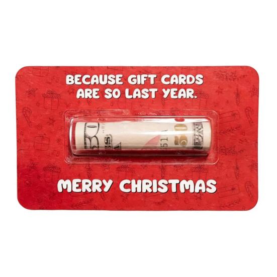 Christmas Money Holders for Cash Wooden Christmas Money Holder Card Christmas Tree Hanging Ornament for Xmas Party Favors