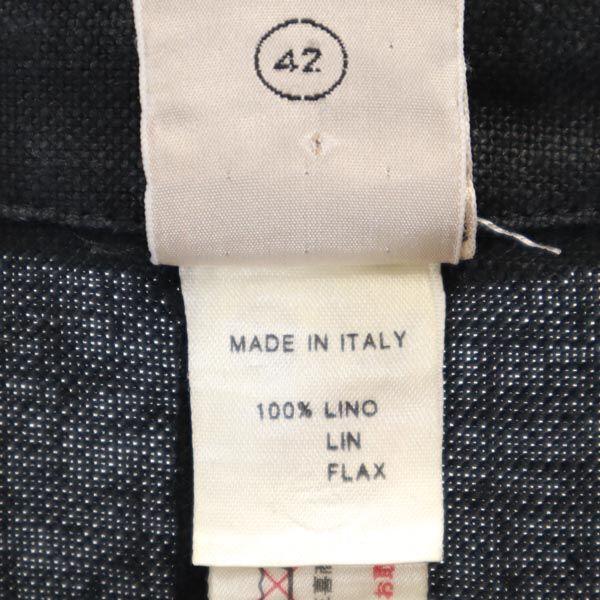 Kriziapoi Vyrobeno v Itálii Lněné Jednodílné s krátkým rukávem 42 černá Dámské Použité