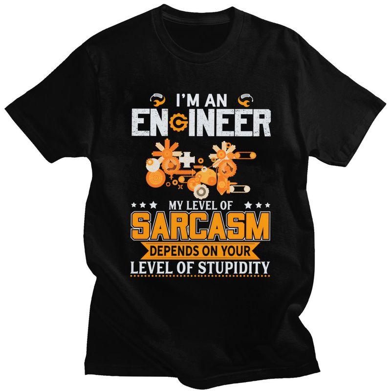 

Custom I Am An Engineer T Shirt for Men Pure Cotton Tshirt Fashion Tees Short Sleeves T-shirt Slim Fit - Men s Summer Cotton ... S