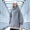 High End Men's Hoodie New Style Crew Neck Loose Base Layer Fashion Trendy Casual Long Sleeve Pullover Top for Spring and Autumn