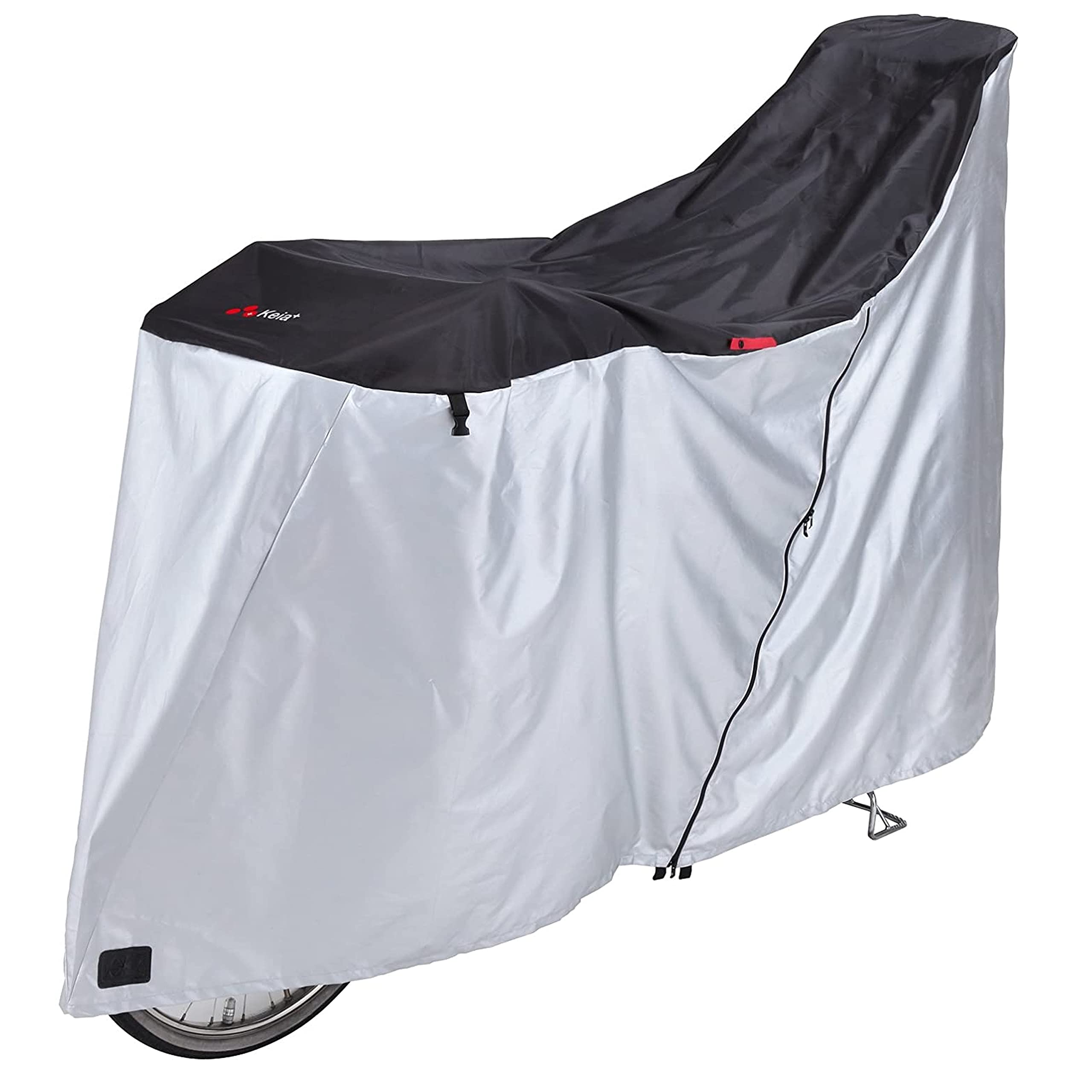 

Kawasumi Seisakusyo Bicycle Cycle Cover Type for Assisted LL (Zipper Bicycles) KW-389AS/BK, Size, Black/Silver чёрный