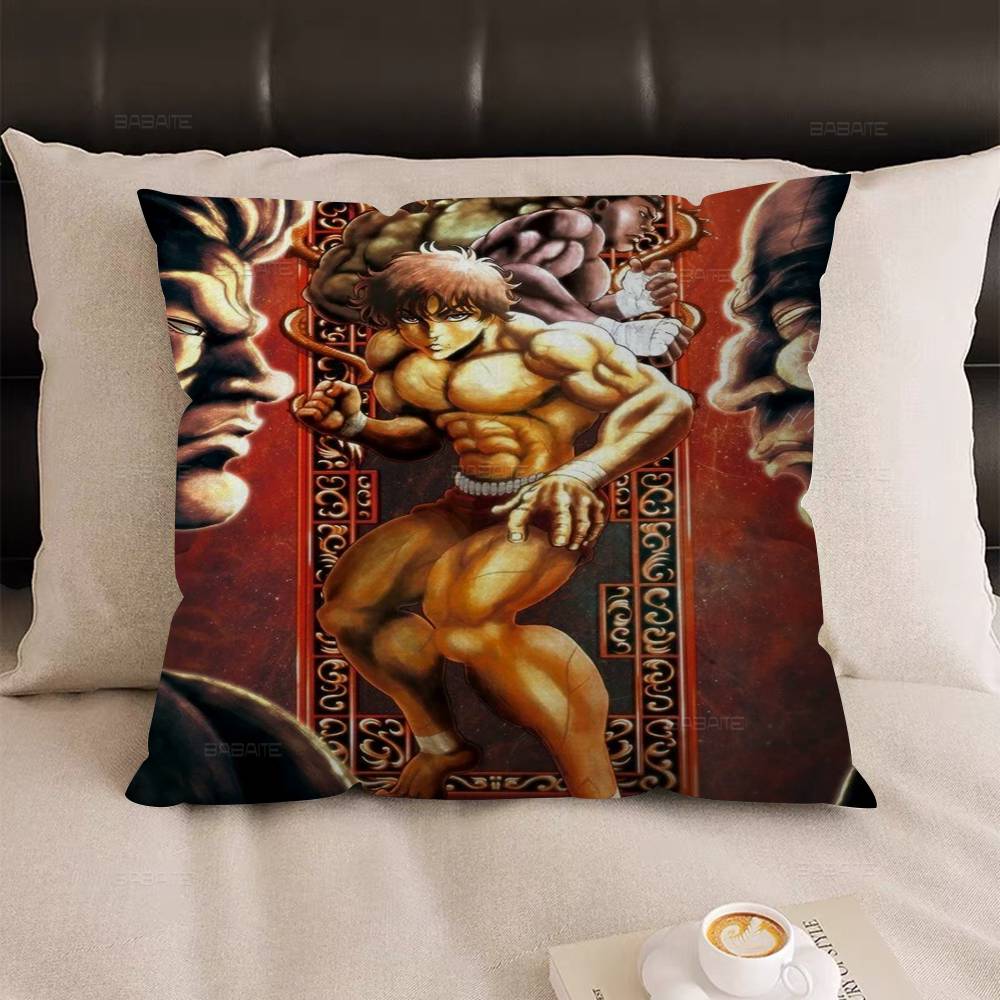 Baki Anime Pillow Gift Home Office Decoration Pillow Bedroom Sofa Car Cushion CoverPillow Case