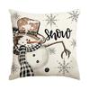 Christmas Linen Pillowcase accesorios para auto Festival Home Decorative Cushions Sofa 45X45 Living Room Sitting Cushion Cover