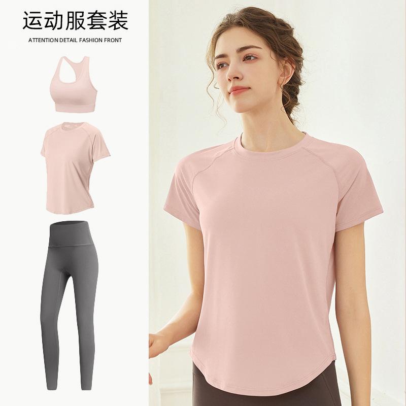 Tennis Suit Women's Short-sleeved Training Clothes Outdoor Running Quick-drying Clothes Thin Badminton T-shirt Fitness Clothes