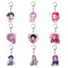 Kpop Dämonenjäger Huntrix Saja Boys Schlüsselanhänger Zubehör Schmuck Rumi Zoey Jinu Mira Habe Meine Seele Verkauft Schlüsselringe Fan Geschenke zum Mitnehmen Mini Leicht