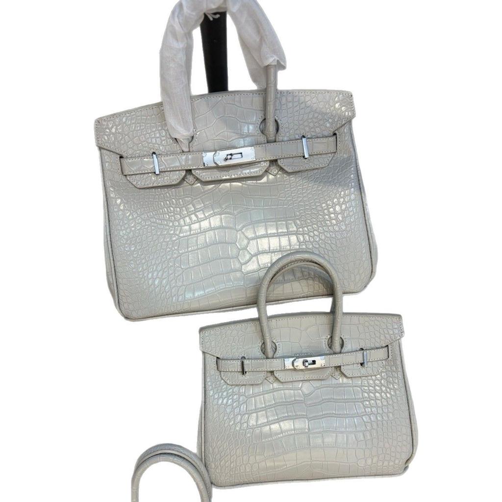 Geantă platinum cu model crocodil transfrontalier 20/25/30 cm Modă europeană și americană geantă tote portabilă cu model piatră en-gros