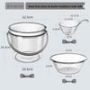 Hanyou 14L Crystal Clear Water Bucket & Basin Set with Scoop