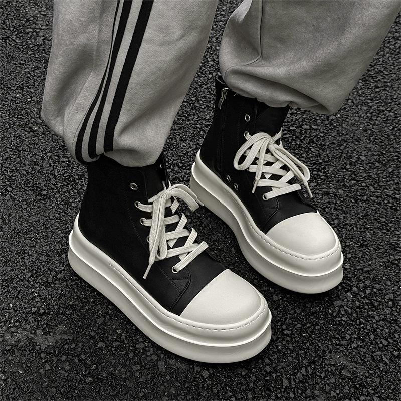 2024 A/W Unisex Thick-Soled High-Top Trend Street Dance & Skate Shoes (18456-J)