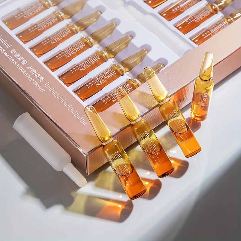 MERCILEN Collagen Retinol Firming Essence 28 Bottles Moisturizing Brightening Serum Firm Skin Improve Elasticity Smooth Fine Lines Travel Gift Set