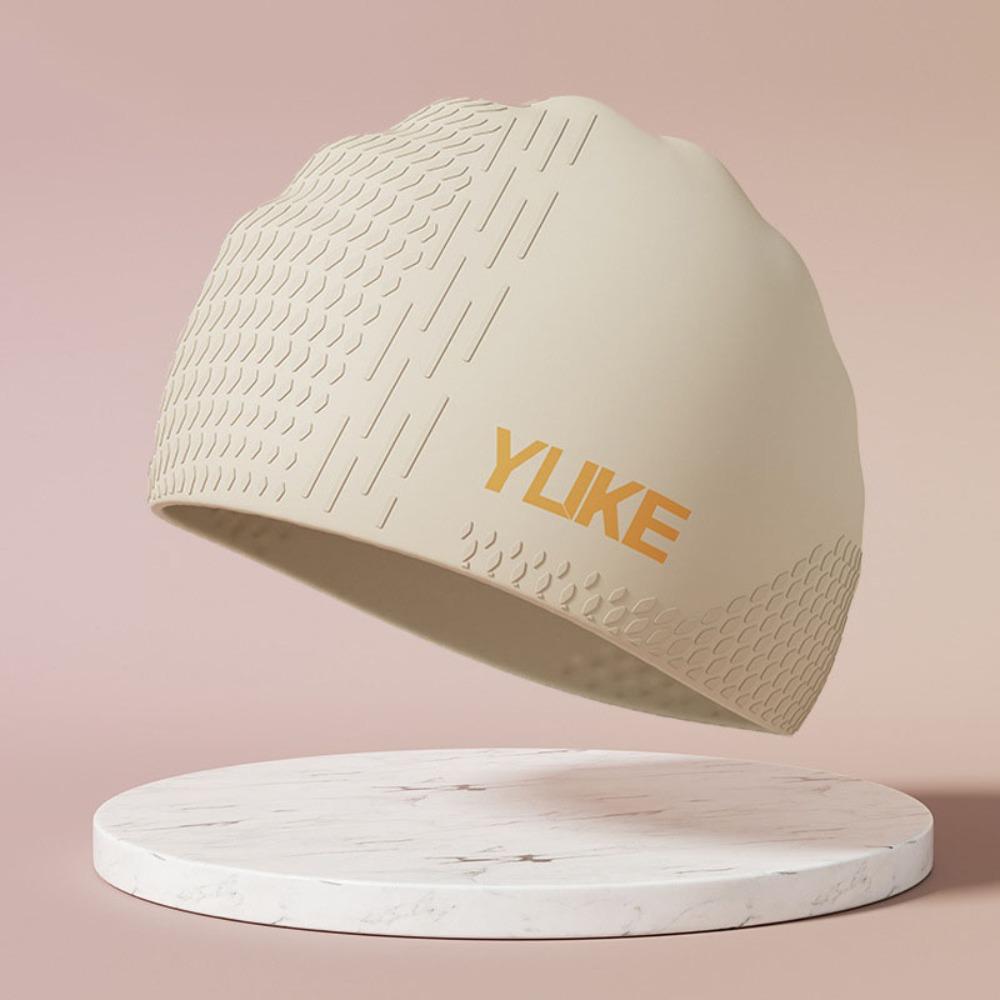 Elastic Silicone Swimming Cap Lightweight Printed Swimming Cap Diving Cap Swimming Hat  Women