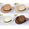 Straw Sun Hat Big Brim Fedora Outdoor