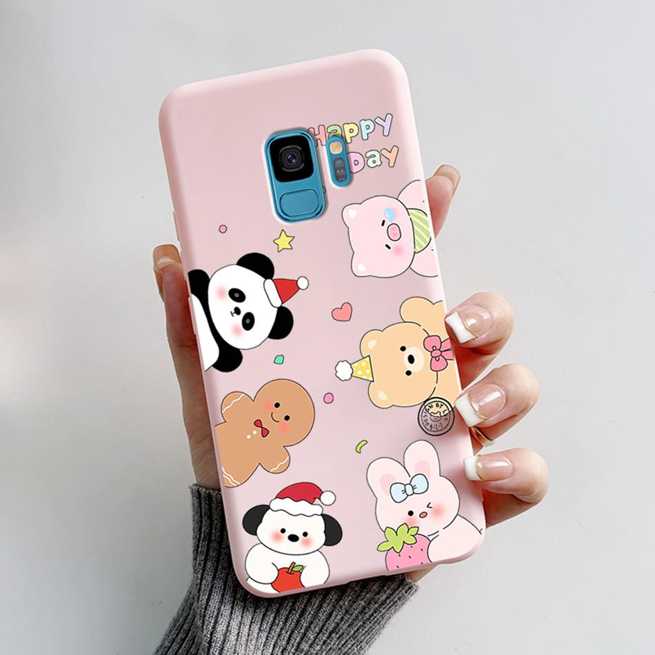 Case For Samsung Galaxy S9 S 9 Plus Phone Cover Cute Cat Cartoon Bear Frog Soft TPU Coque For Samsung S9 Bumper S9+ S9PLUS Funda