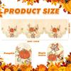 Fall Kitchen Thanksgiving Curta Valances 58 x 15 Inch Autumn Window Treatment Valance Embroidered Pumpk Maple for Living Room Bedroom Bathroom Decor