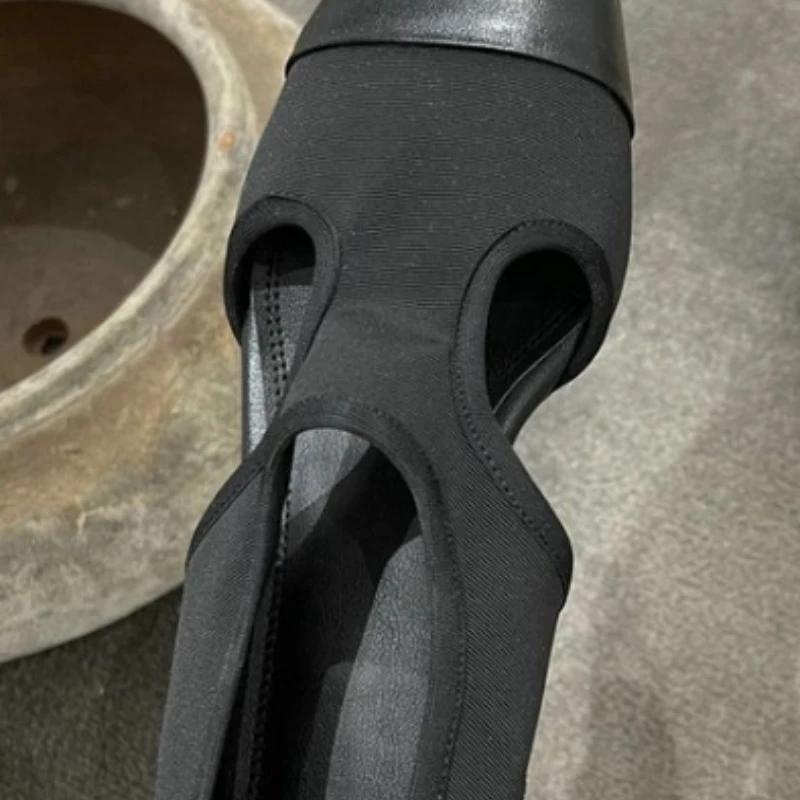 Ladies Shoes On Sale 2024 Fashion Slip On Women's Flats Spring Square Toe Solid Elastic Fabric Casual Concise Women's Flat Shoes