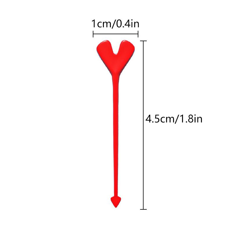 

8 шт. Пластиковые одноразовые вилки для фруктов в форме сердца, забавные легкие пики для торта и десерта, принадлежности для вечеринки, бытовая пластиковая вилка для еды