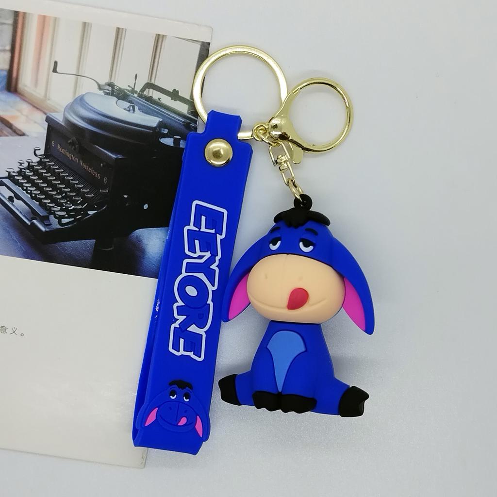 New Creative Cartoon Doll Jumping Tiger Winnie The Pooh Keychain Bag Car Keychain Wholesale Y2k Fashion Toys Anime Frind Kawaii