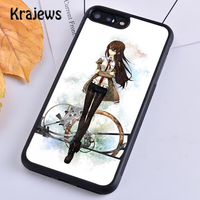 Krajews Steins Gate Anime Soft Phone Case Cover For iPhone 14 5 SE 6s 7 8 Plus XR XS 11 12 13 Pro Max Samsung S21 S22ultra Plus