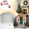 Door Topper Decorative Santa Claus Wood Ornament 2 Pieces Christmas Door Corner Decoration For Wall Bedroom House Cabinet
