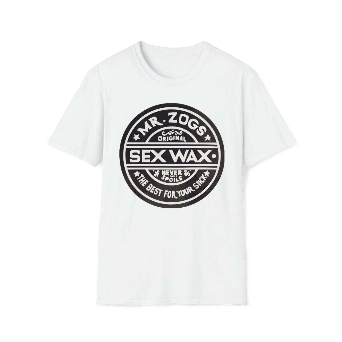 Mr. Zogs Sex Wax Large Black Logo Premium T-Shirt Outlaw Surf 4XL