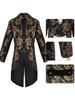 Men's Gothic Steampunk Medieval Tailcoat Jacket