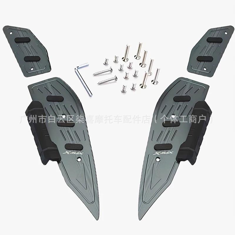 Aluminum Alloy Foot Pegs with Anti-Slip and Anti-Scratch Strips for Forza NSS350 Models 18-25