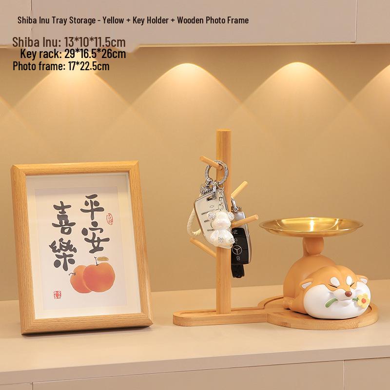 Shiba Inu Key Holder: Cute Hallway Ornament & Housewarming Gift