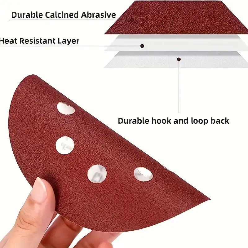 100Pcs 5-inch 8-hole sandpaper sheet, 60 120 240 400 600 800 1000 1200 1500 2000 sandpaper, round sandpaper machine sandpaper