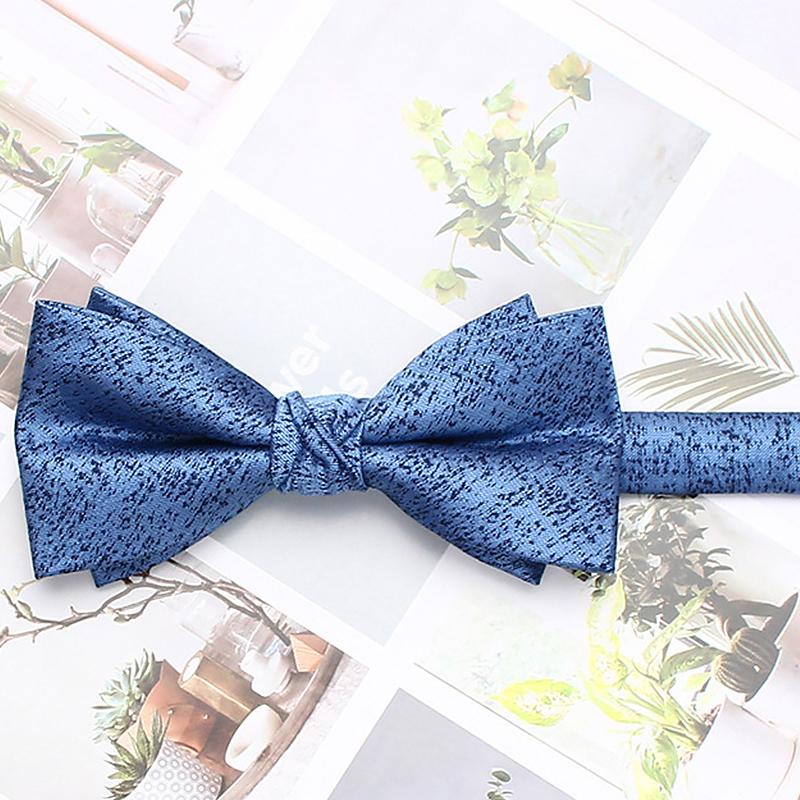 1PC High Quality Dark Pattern Performance Printed Floral Accessories Men's Bow Tie Handmade Casual