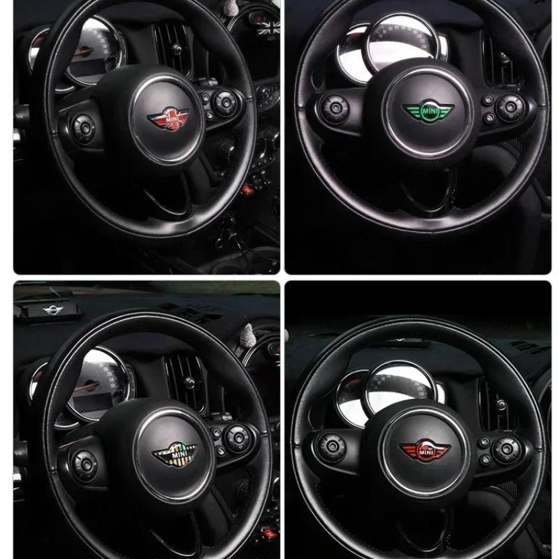 1 pezzo Adesivo Centrale Logo Volante Auto per Mini Cooper John Cooper Works R50 R52 R53 R55 R56 F54 F55 F56 F60 Decorazione Auto
