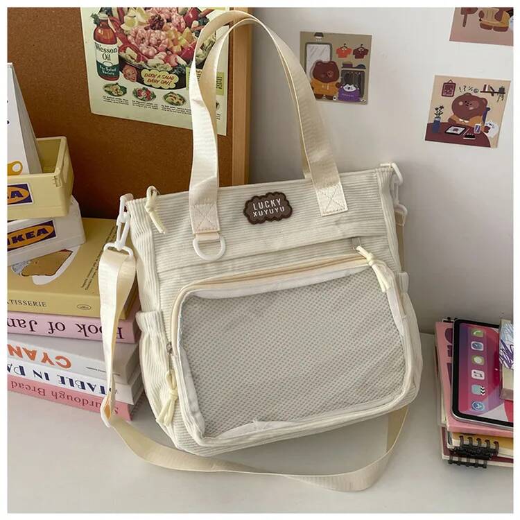 New Y2k Cute Anime Ita Bag JK Two-dimensional Crossbody Bag Lolita Girl Transparent Shoulder Bag Otaku DIY Comic Display Handbag