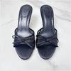 Summer Women's Sandals Bow Decorated Sexy Black Mesh Peep Toe High Heeled  Ladies Party Shoes Elegant Slingback Stilettos