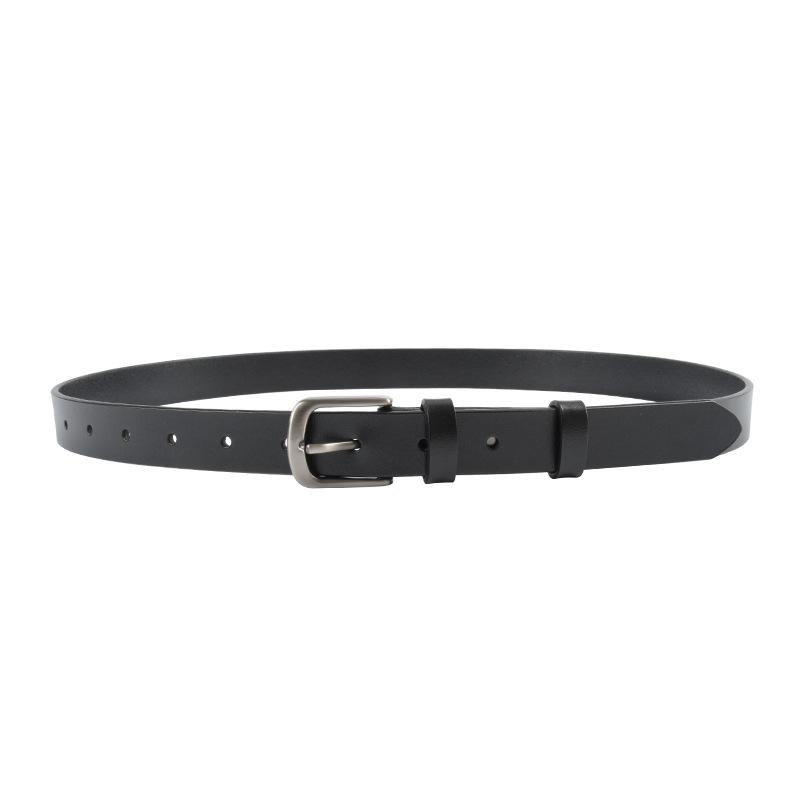 New Cowhide Veterinary Leather Women's Belt Classic Simple Casual Pants Jeans High-end Women's Belt