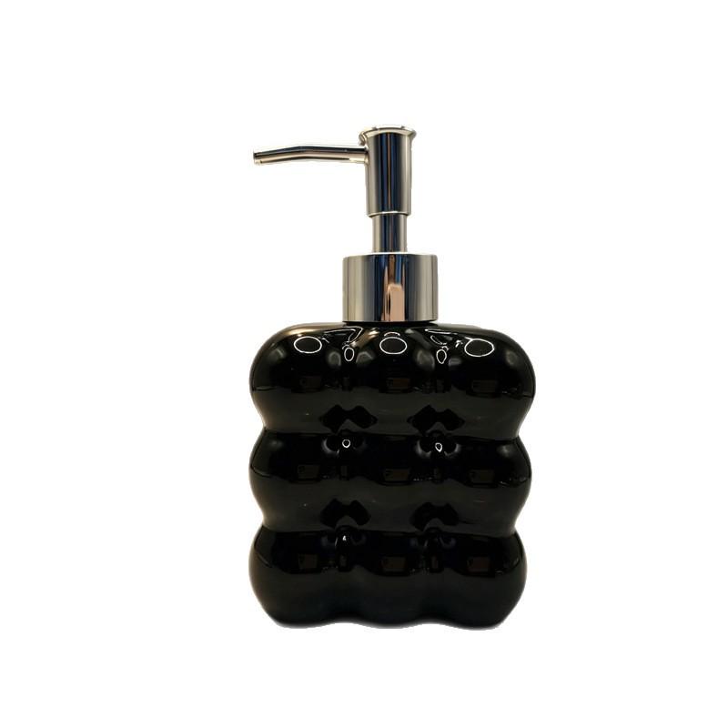 Press-Type Glass Dispenser Bottle for Home or Hotel - Ideal for Hand Soap, Shower Gel, and Lotion.