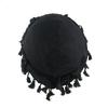 Pánský klobouk s třásněmi, krouceným ocasem, bavlněný bandana klobouk, turbanový klobouk, saténová podšívka, šátek na hlavu, čepice beanie, střapcový šátek na hlavu